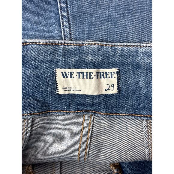 Free People Jayde Jeans 29 Womens High Rise Retro Flare Medium Wash - Picture 6 of 7